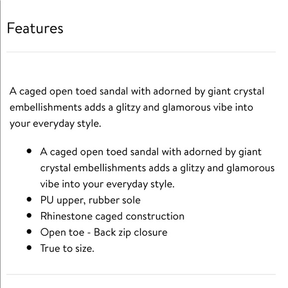 CAPE ROBBIN big gems rhinestone caged sandals ✨ - Picture 15 of 16